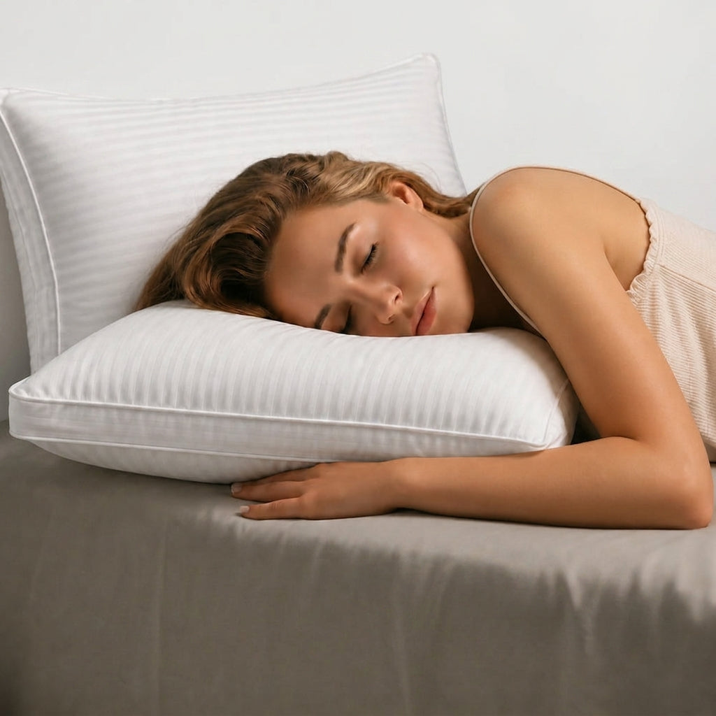 Vespera Dual Shamber Pillow Cotton for Pillow Filling Down-Like