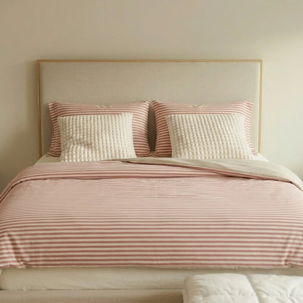Vespera Knitted Cotton Fitted Sheet Set