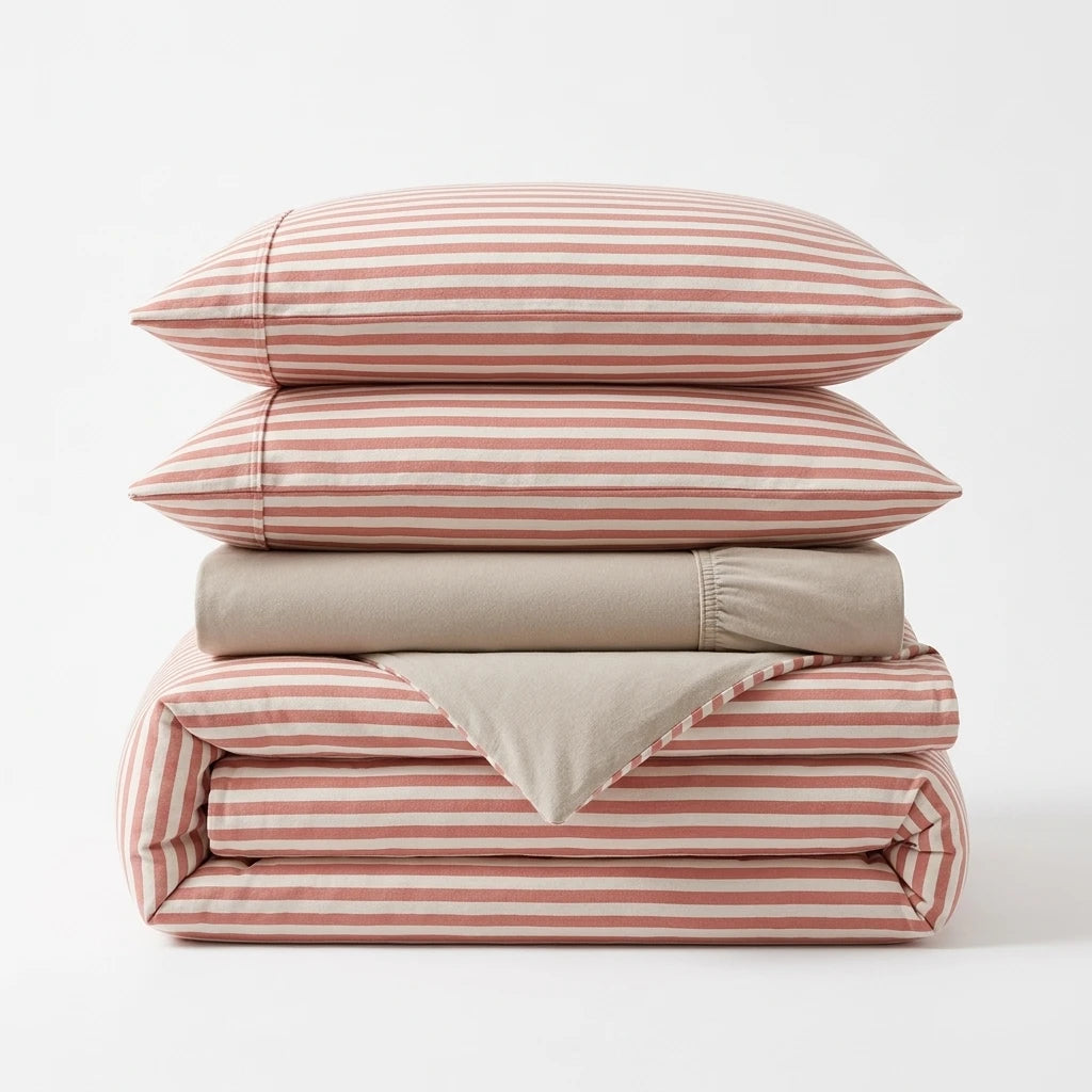 Vespera Knitted Cotton Fitted Sheet Set