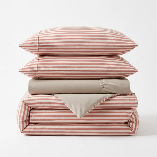 Vespera Knitted Cotton Fitted Sheet Set