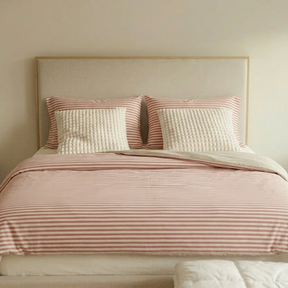 Vespera Knitted Cotton Fitted Sheet Set