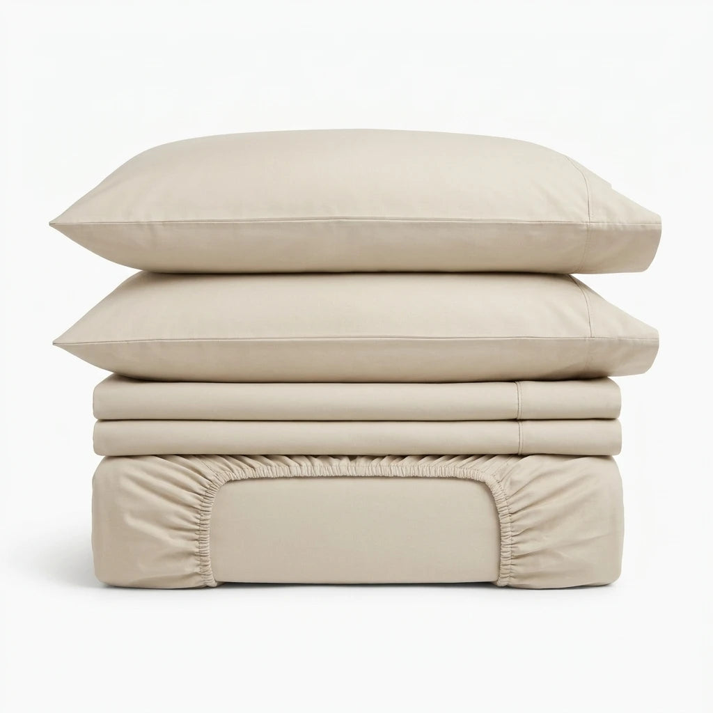 Vespera Luxury Egyptian Cotton Percale Sheets