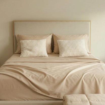 Vespera Luxury Egyptian Cotton Percale Sheets