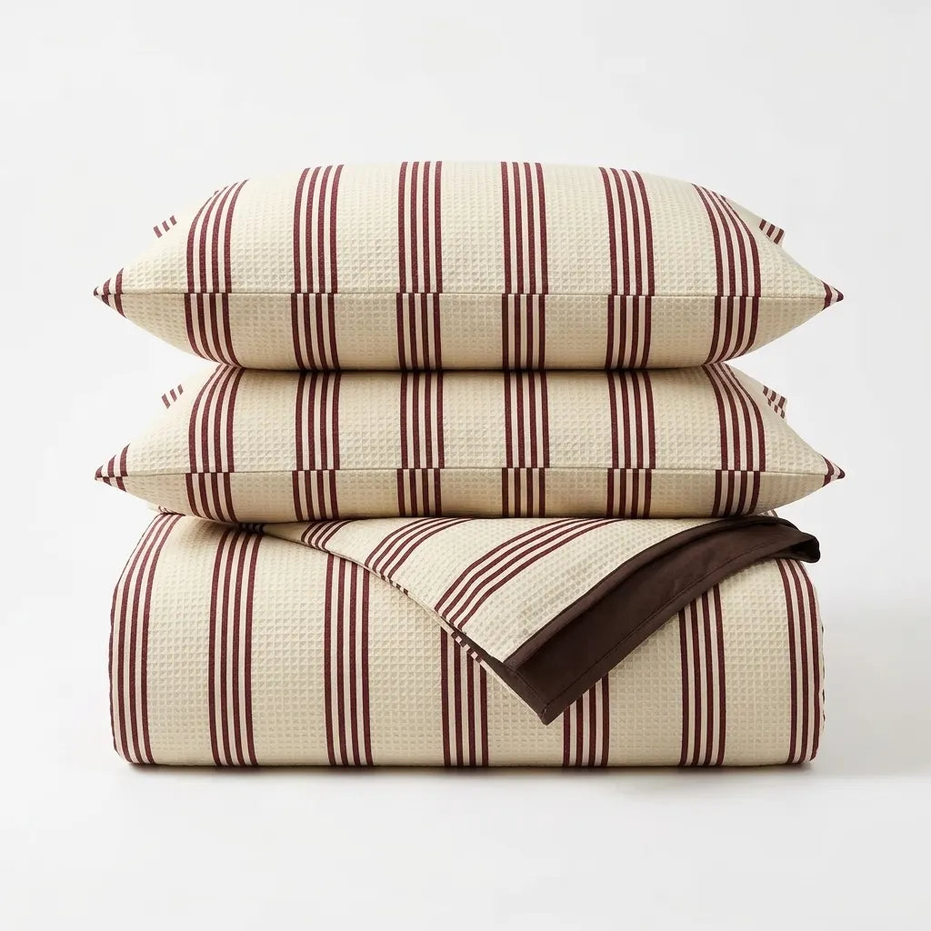 Vespera Striped Hypoallergenic Duvet Cover